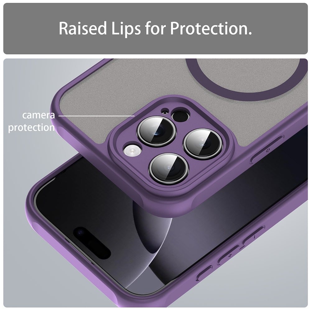 Etui MagSafe do Apple iPhone 16 Pro Max, Techsuit, HaloFrost II, Fioletowy