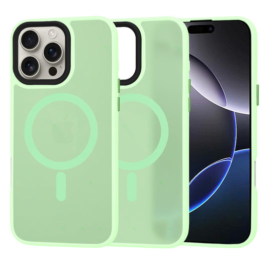 Etui MagSafe do Apple iPhone 16 Pro Max, Techsuit, HaloFrost, Jasnozielony
