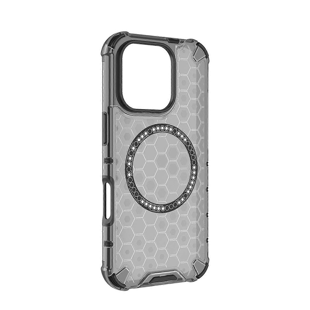 Etui MagSafe do Apple iPhone 16 Pro Max, Techsuit, HoneyComb Shield, czarne