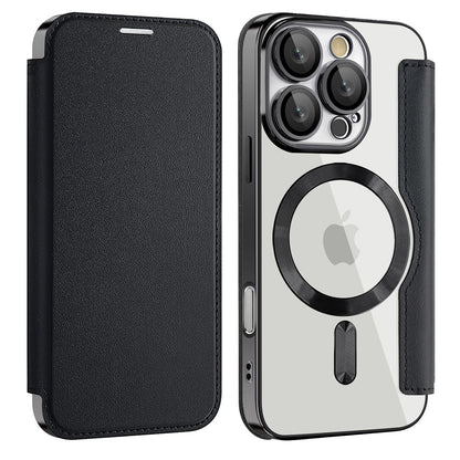 Etui MagSafe do Apple iPhone 16 Pro Max, Techsuit, SmartMag Book, czarne