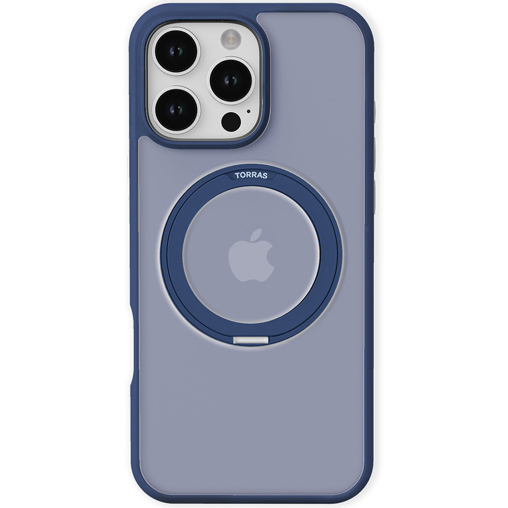 Etui MagSafe dla Apple iPhone 16 Pro Max, Torras, Ostand Pro, Granatowy