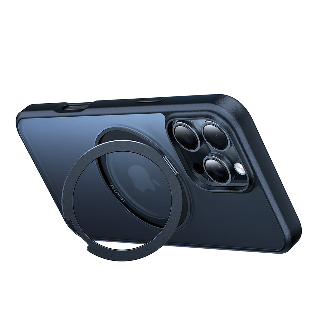 Etui MagSafe dla Apple iPhone 16 Pro Max, Torras, Ostand Pro, Czarne