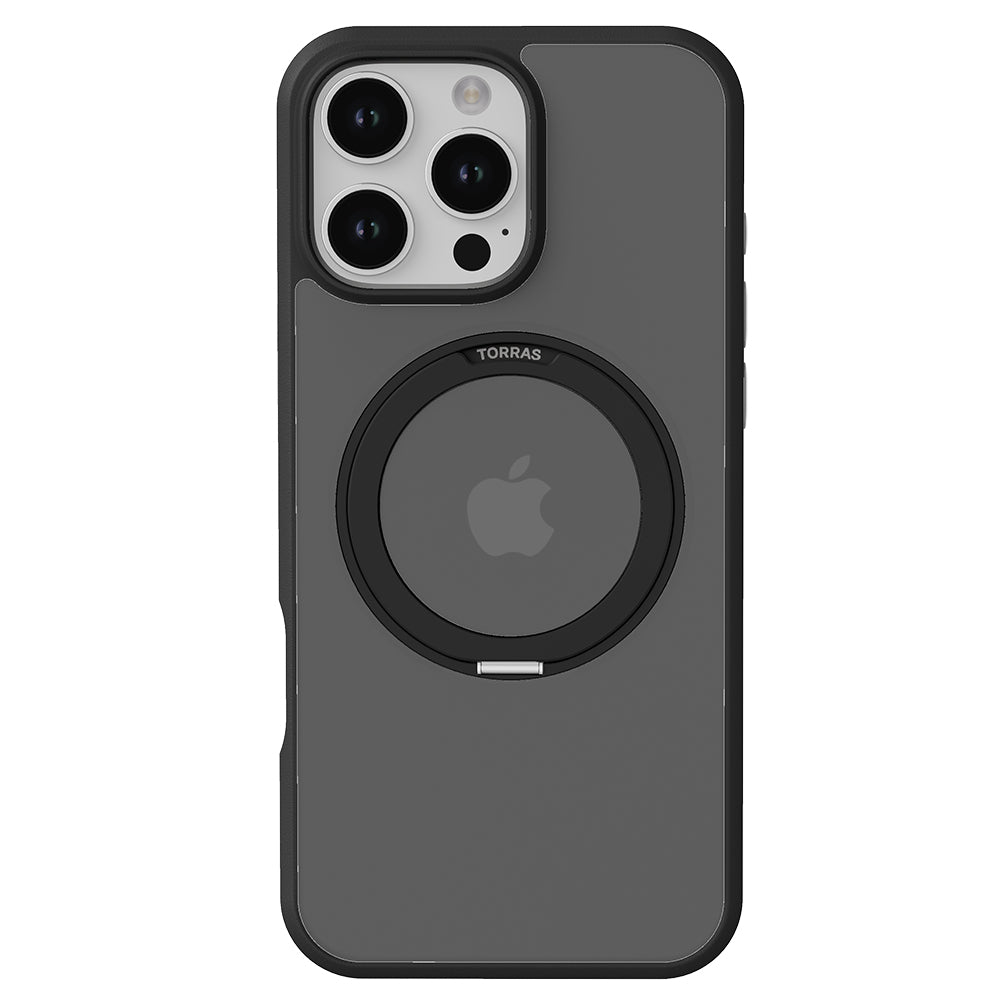 Etui MagSafe dla Apple iPhone 16 Pro Max, Torras, Ostand Pro, Czarne