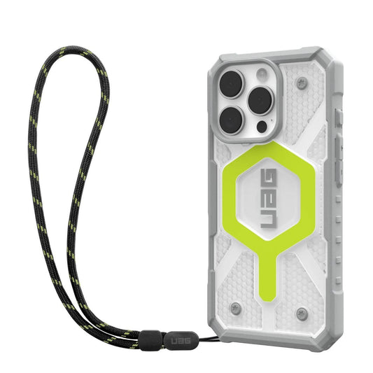 Etui MagSafe do Apple iPhone 16 Pro Max, Urban Armor Gear, Pathfinder Clear z smyczą, Zielony