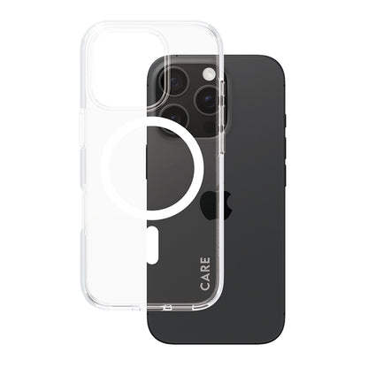 Etui MagSafe dla Apple iPhone 16 Pro, PanzerGlass, Care Urban Combat, Przezroczyste Białe