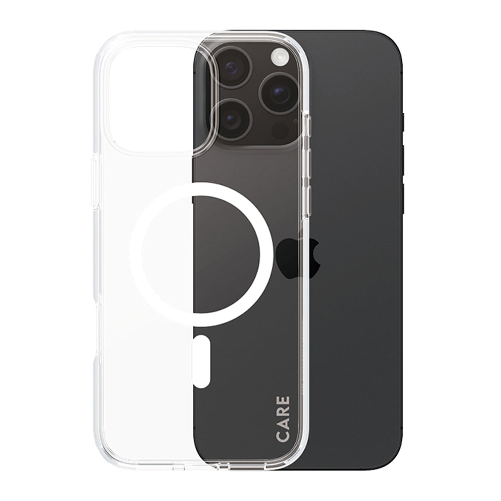 Etui MagSafe dla Apple iPhone 16 Pro, PanzerGlass, Care Urban Combat, Przezroczyste Białe