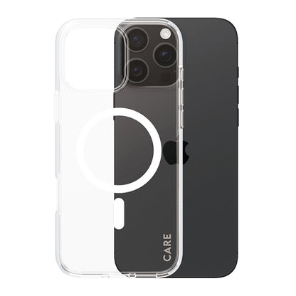 Etui MagSafe dla Apple iPhone 16 Pro, PanzerGlass, Care Urban Combat, Przezroczyste Białe