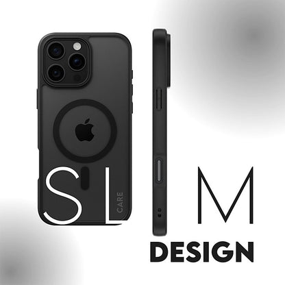 Etui MagSafe dla Apple iPhone 16 Pro, PanzerGlass, Frame, Czarne Przezroczyste