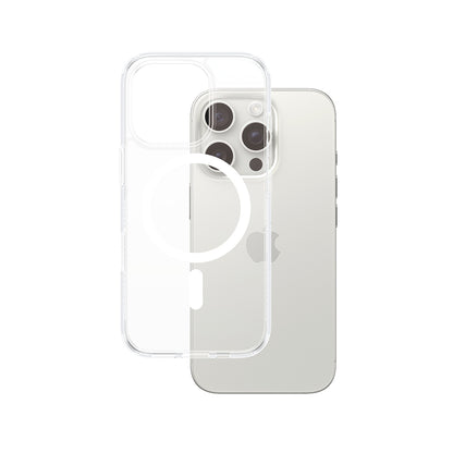 Etui MagSafe dla Apple iPhone 16 Pro, PanzerGlass, HardCase, Przezroczyste Białe