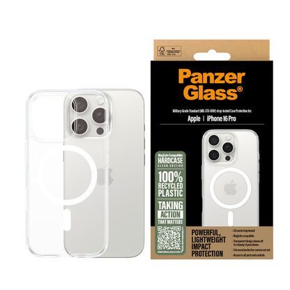 Etui MagSafe dla Apple iPhone 16 Pro, PanzerGlass, HardCase, Przezroczyste Białe