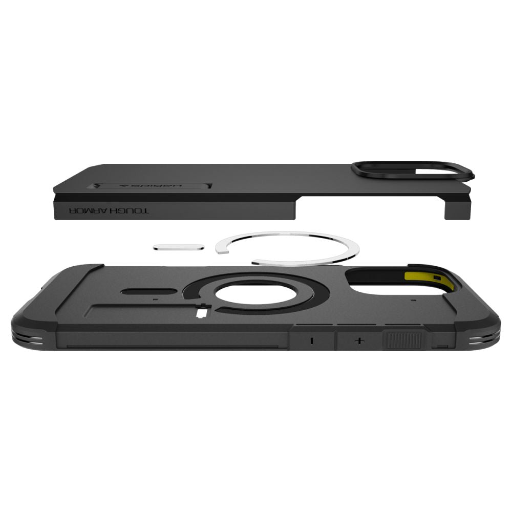 Etui MagSafe do Apple iPhone 16 Pro, Spigen, Tough Armor, czarne ACS08146