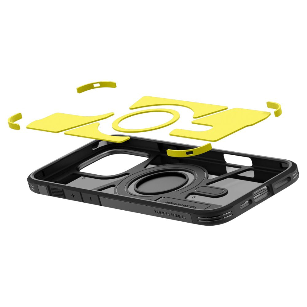 Etui MagSafe do Apple iPhone 16 Pro, Spigen, Tough Armor, czarne ACS08146