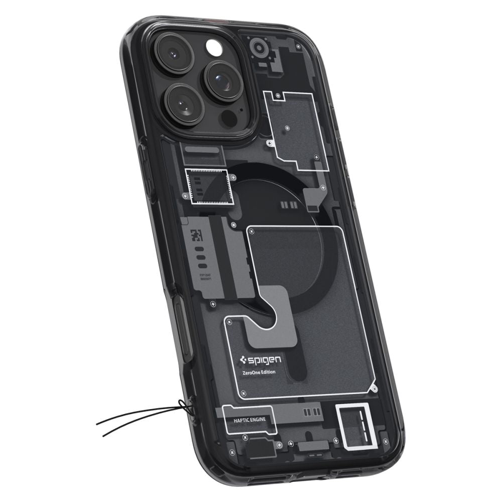 Etui MagSafe dla Apple iPhone 16 Pro, Spigen, Ultra Hybrid Zero One, Matowe Czarne ACS08135
