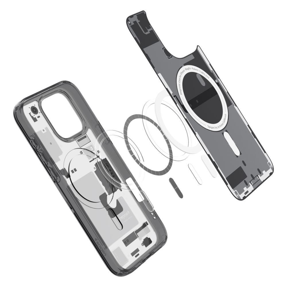 Etui MagSafe dla Apple iPhone 16 Pro, Spigen, Ultra Hybrid Zero One, Matowe Czarne ACS08135