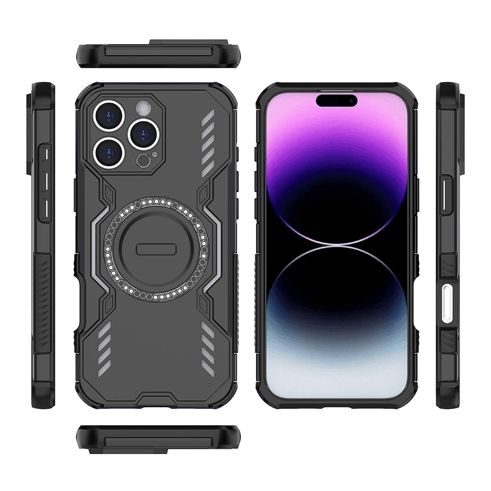Etui MagSafe do Apple iPhone 16 Pro, Techsuit, ArmorMag, czarne