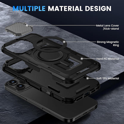 Etui MagSafe do Apple iPhone 16 Pro, Techsuit, CamVault, czarne