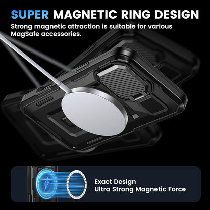 Etui MagSafe do Apple iPhone 16 Pro, Techsuit, CamVault, czarne