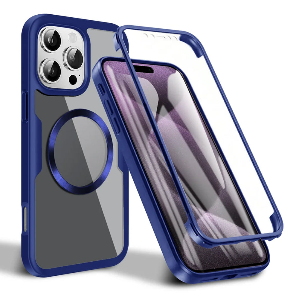 MagSafe Case for Apple iPhone 16 Pro, Techsuit, ColorVerse 360, Blue