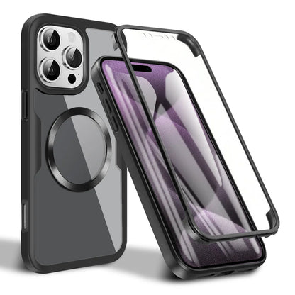 MagSafe Case for Apple iPhone 16 Pro, Techsuit, ColorVerse 360, Black