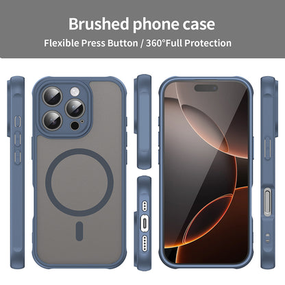 Etui MagSafe do Apple iPhone 16 Pro, Techsuit, HaloFrost II, Granatowy