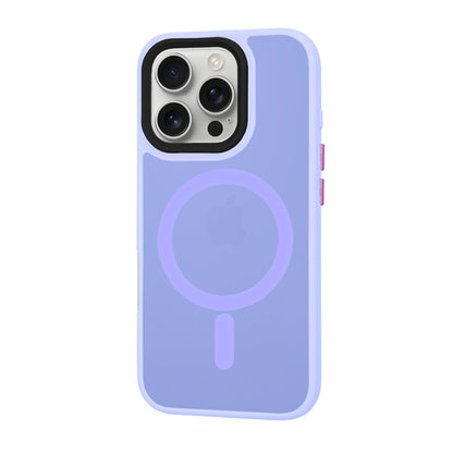 Etui MagSafe do Apple iPhone 16 Pro, Techsuit, HaloFrost, Jasny Fiolet