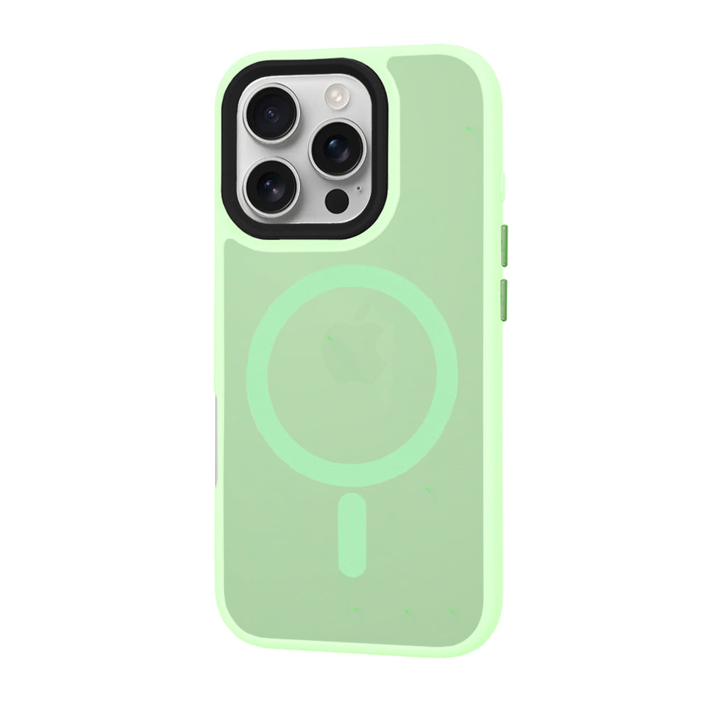 Etui MagSafe do Apple iPhone 16 Pro, Techsuit, HaloFrost, Jasnozielony