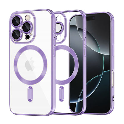 MagSafe Case for Apple iPhone 16 Pro, Techsuit, Luxury Crystal, Light Purple