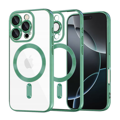 Etui MagSafe do Apple iPhone 16 Pro, Techsuit, Luxury Crystal, Jasnozielony
