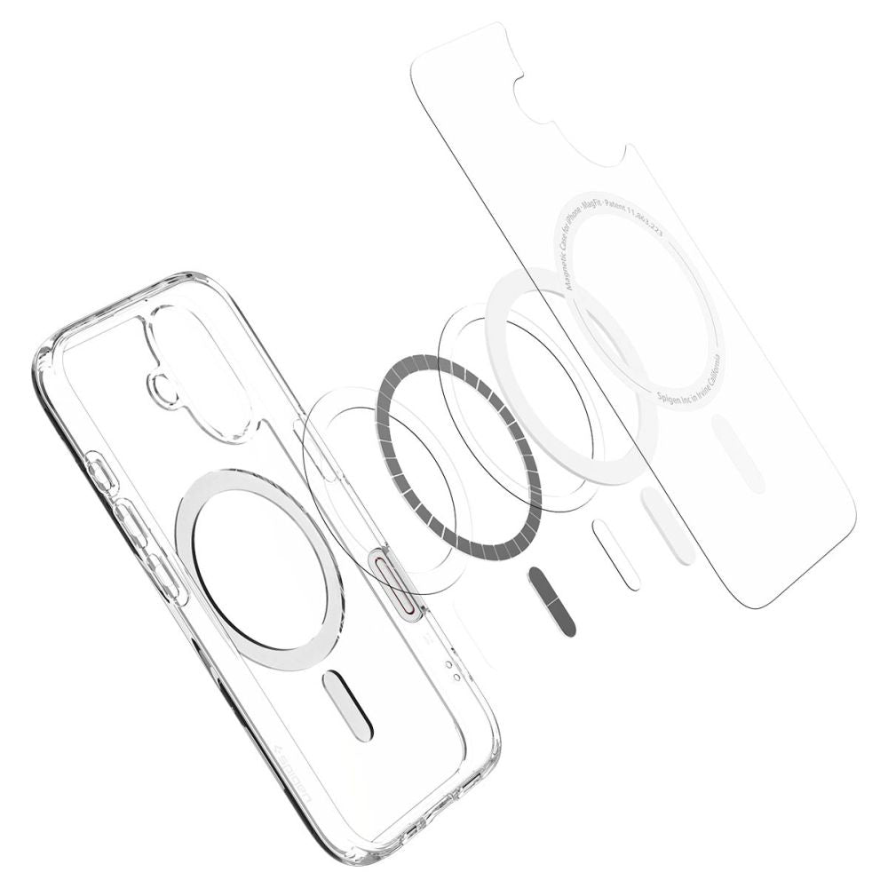 Etui MagSafe dla Apple iPhone 16, Spigen, Ultra Hybrid T, Białe ACS09073