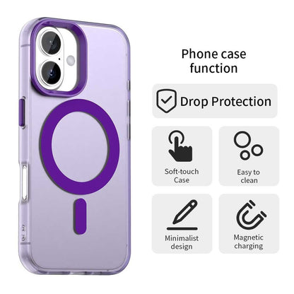 Etui MagSafe do Apple iPhone 16, Techsuit, CandyCase, Fioletowy