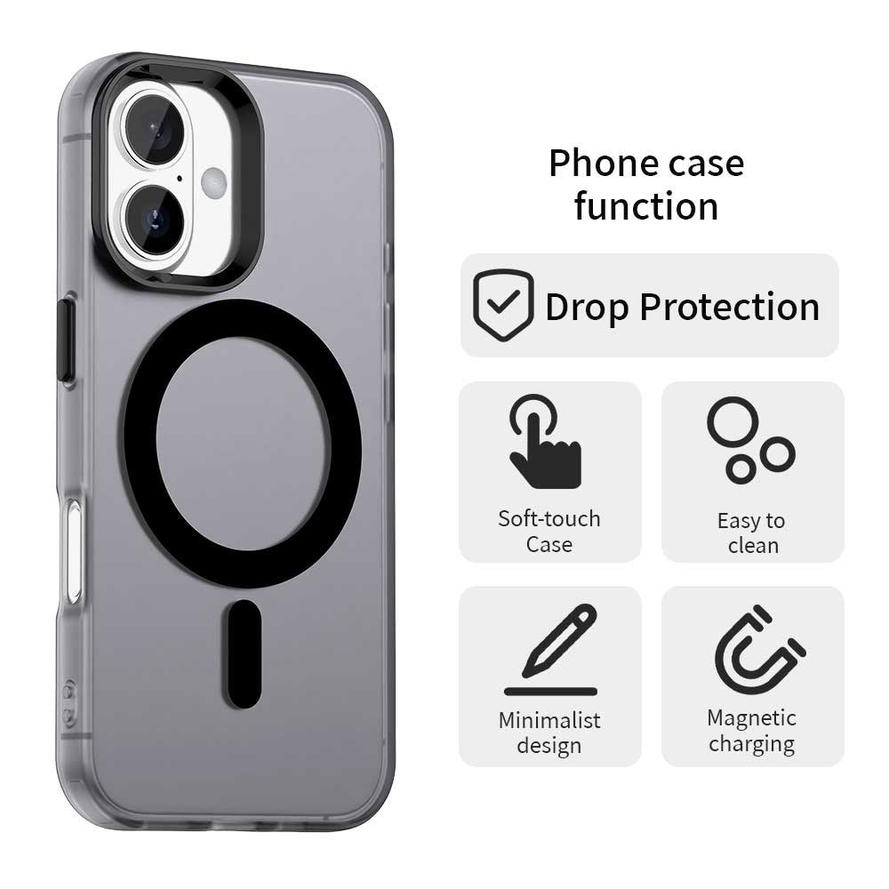 Etui MagSafe do Apple iPhone 16, Techsuit, CandyCase, Czarny