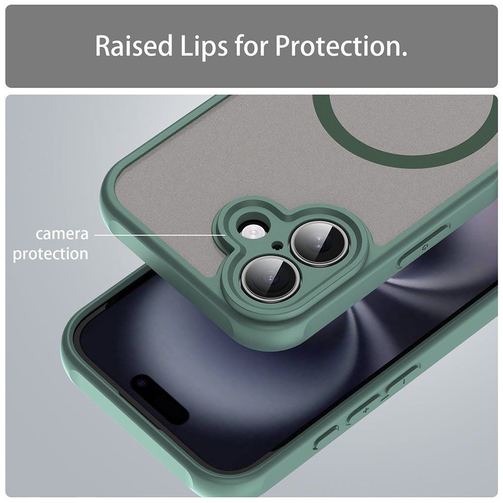Etui MagSafe do Apple iPhone 16, Techsuit, HaloFrost II, Zielony