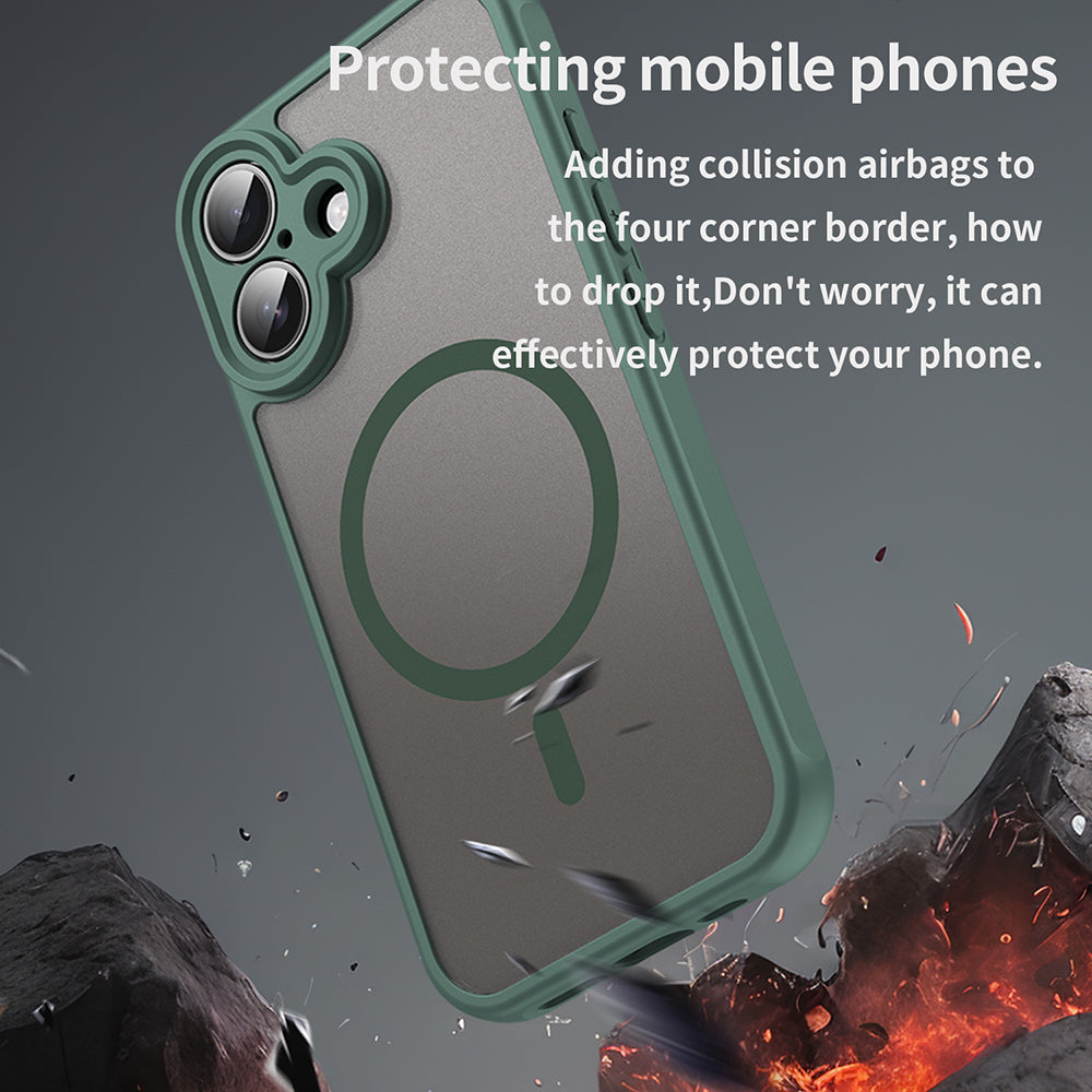Etui MagSafe do Apple iPhone 16, Techsuit, HaloFrost II, Zielony