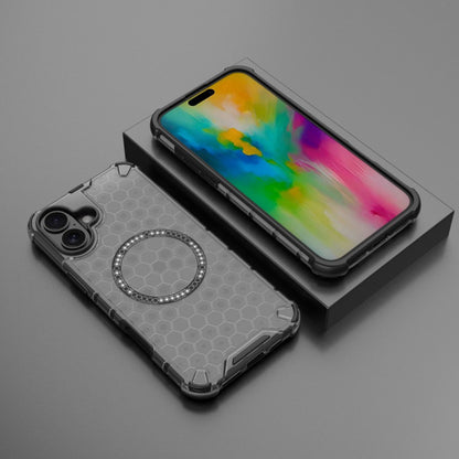 Etui MagSafe do Apple iPhone 16, Techsuit, HoneyComb Shield, Białe