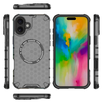 Etui MagSafe do Apple iPhone 16, Techsuit, HoneyComb Shield, Białe