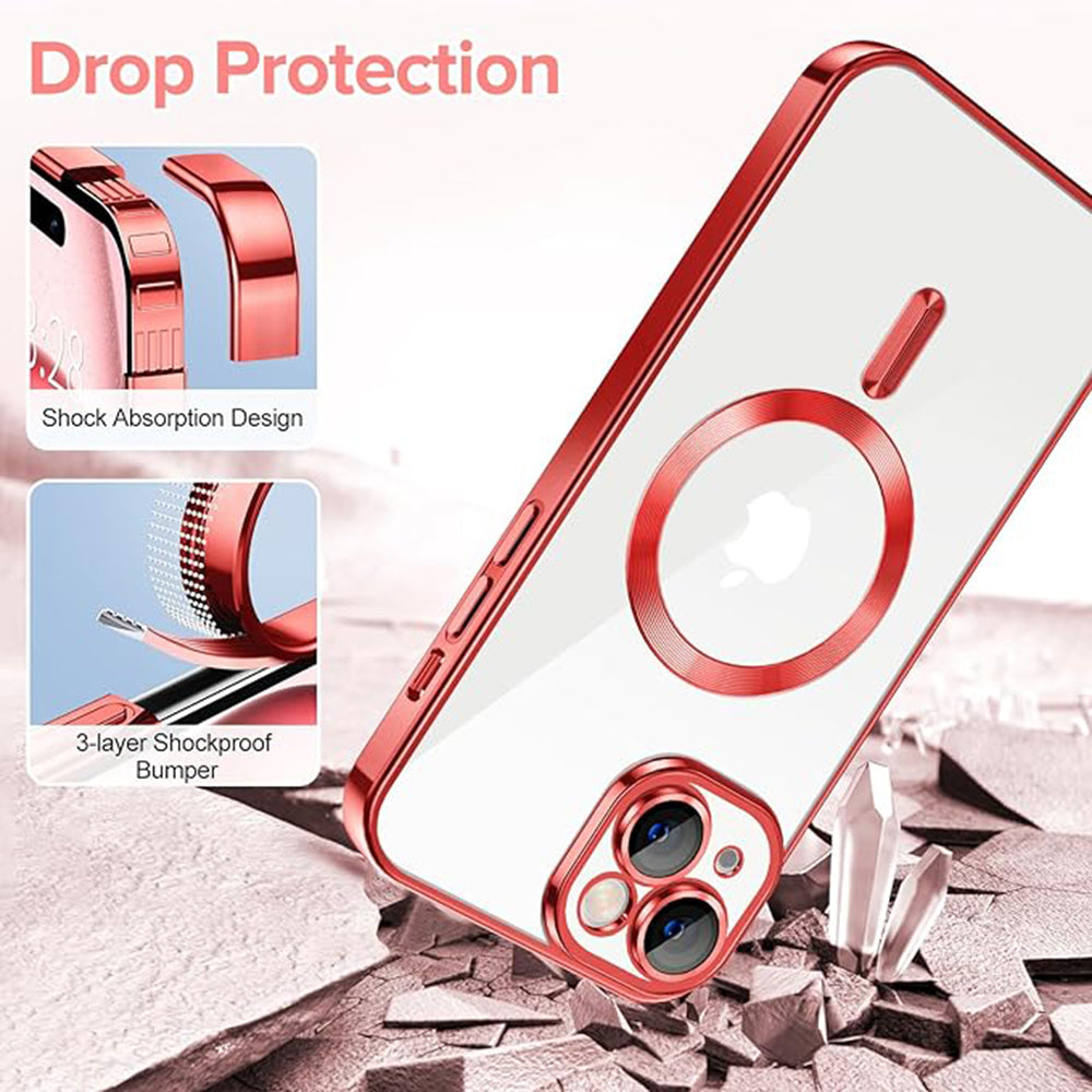 Etui MagSafe do Apple iPhone 16, Techsuit, Luxury Crystal, Czarny