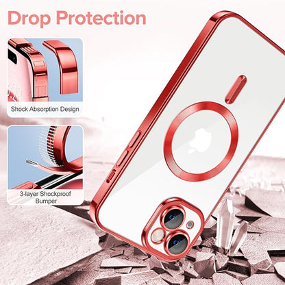 Etui MagSafe do Apple iPhone 16, Techsuit, Luxury Crystal, Czarny