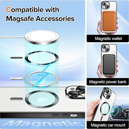 Etui MagSafe do Apple iPhone 16, Techsuit, Luxury Crystal, Czarny