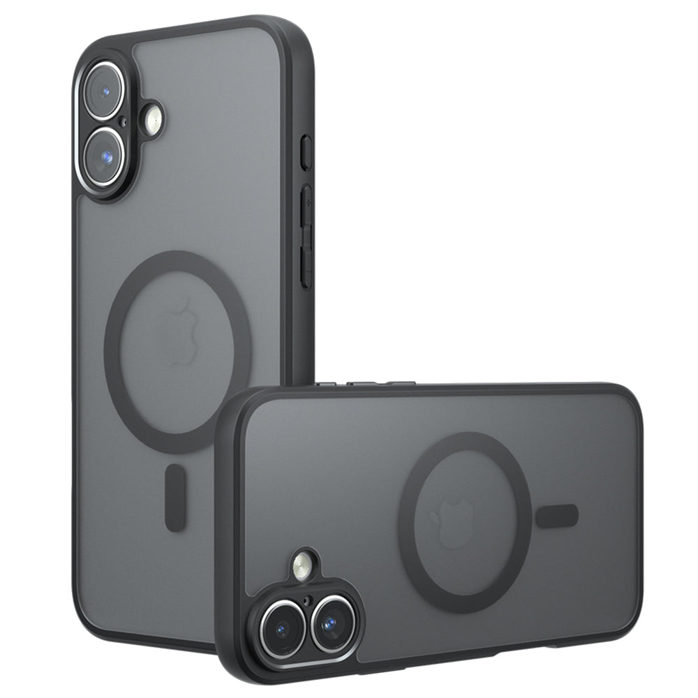 Etui MagSafe do Apple iPhone 16, Techsuit, PureFrost, Czarna Satynowa