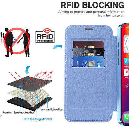 Etui MagSafe do Apple iPhone 16, Techsuit, SmartMag Book, Bleu