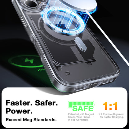 Etui MagSafe dla Apple iPhone 16, Torras, Diamond, Przezroczyste