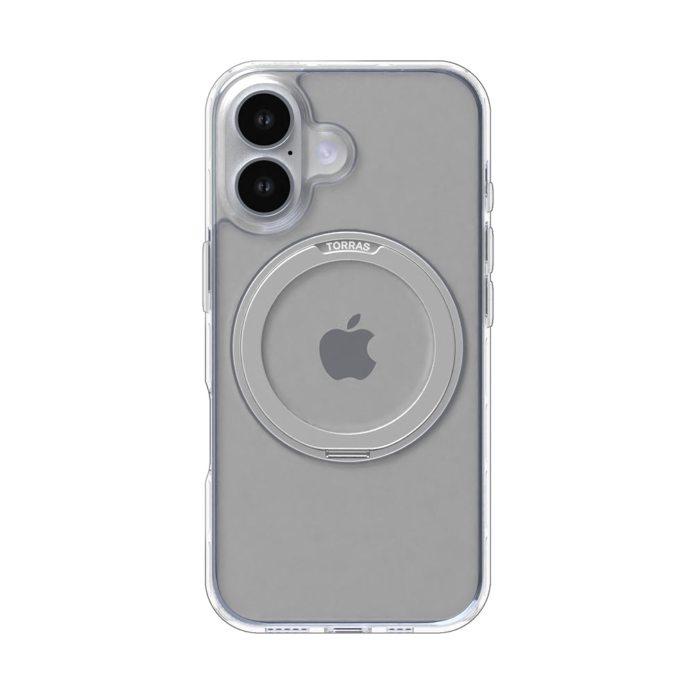 Etui MagSafe dla Apple iPhone 16, Torras, Ostand Pro, Przezroczyste