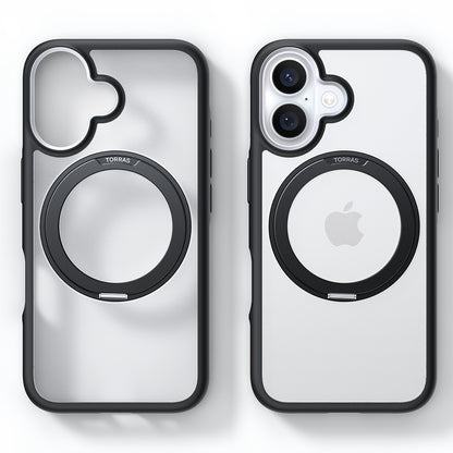 MagSafe Case for Apple iPhone 16, Torras, Ostand R Fusion, Black