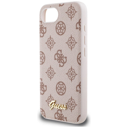 Etui MagSafe dla Apple iPhone 16e, Guess, Peony Script, Brązowy