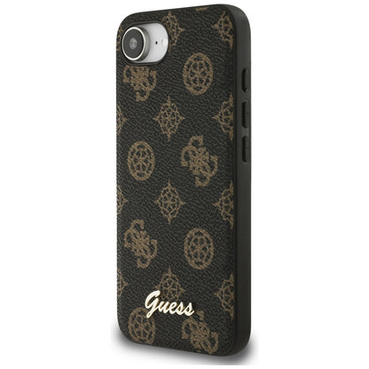 Etui MagSafe dla Apple iPhone 16e, Guess, Peony Script, Czarne