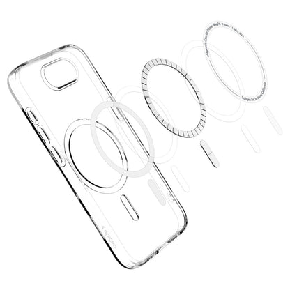 Etui MagSafe dla Apple iPhone 17e / 16e, Spigen, Liquid Crystal, Przezroczyste ACS09150
