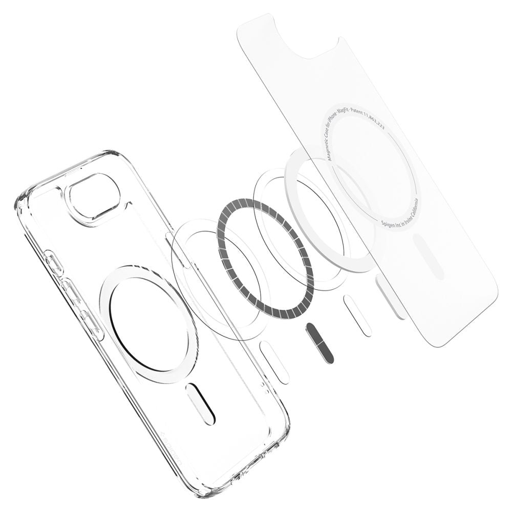 Etui MagSafe dla Apple iPhone 17e / 16e, Spigen, Ultra Hybrid, Satynowa Biel