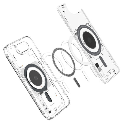 Etui MagSafe dla Apple iPhone 17e / 16e, Spigen, Ultra Hybrid Neo One, Przezroczyste