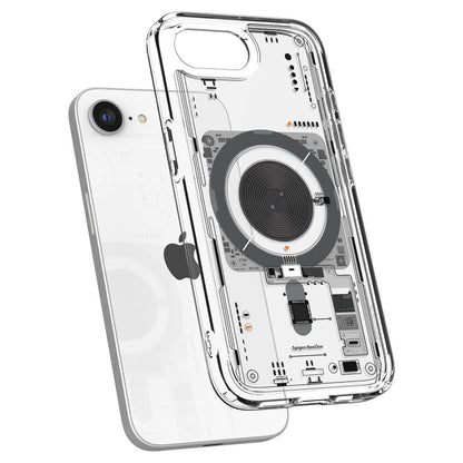 Etui MagSafe dla Apple iPhone 17e / 16e, Spigen, Ultra Hybrid Neo One, Przezroczyste
