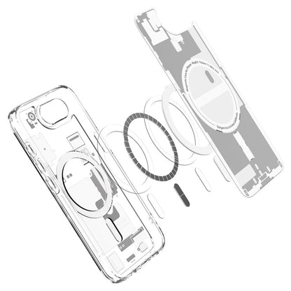 Etui MagSafe dla Apple iPhone 17e / 16e, Spigen, Ultra Hybrid Zero One, Białe